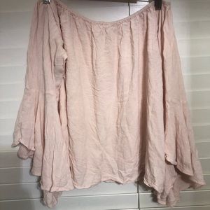 Off the shoulder, flowy top